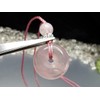 [Stone Street] AAA Natural Stone Rose Quartz Round Pendant Necklace