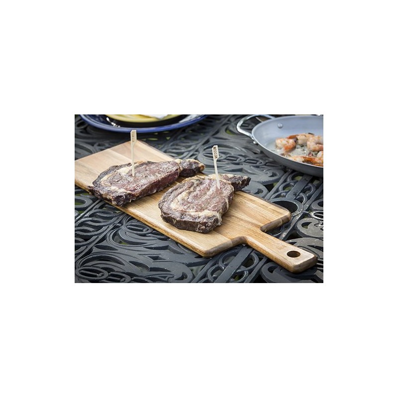 TableCraft H1028 Steak Marker, 3.5-Inch, Bamboo