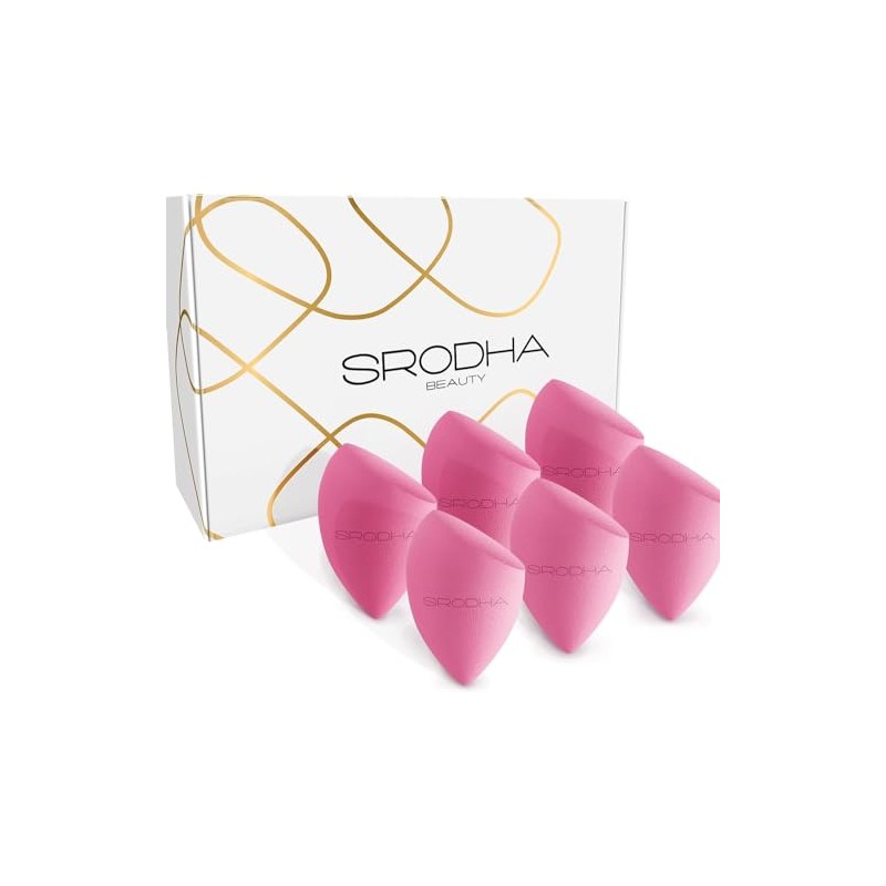 SRODHA Beauty Make Up Sponges Set | 6 Piece Pack