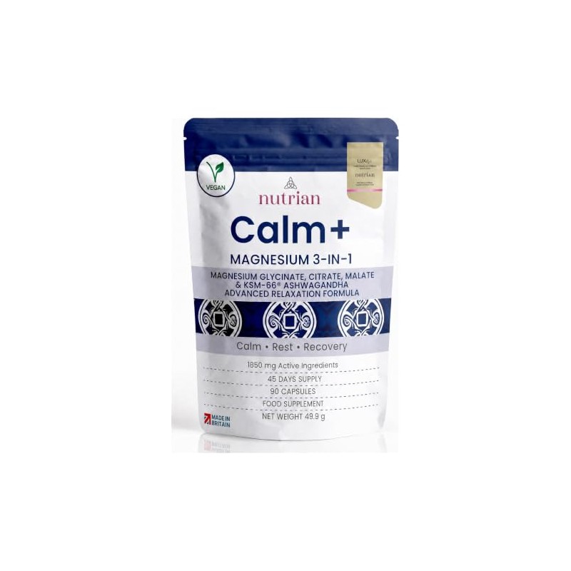 Magnesium Glycinate 3-in-1 Complex 1850mg Bisglycinate, Citrate & Malate with