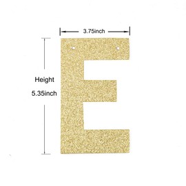 GRACE.Z 70 Years Loved Banner, Happy 70th Birthday Party Decorations Gold Gliter Paper Signs