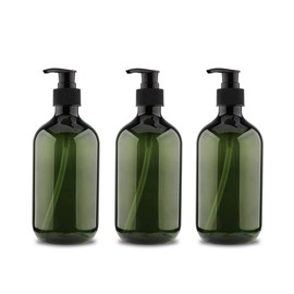3 x 300 ml Pump Bottles, Shampoo Bottle, Dispenser Bottle, Empty Dispenser Bottles, Refillable Plastic Bottles, Refillable Lotion Pump Bottles, Dispenser for Liquids