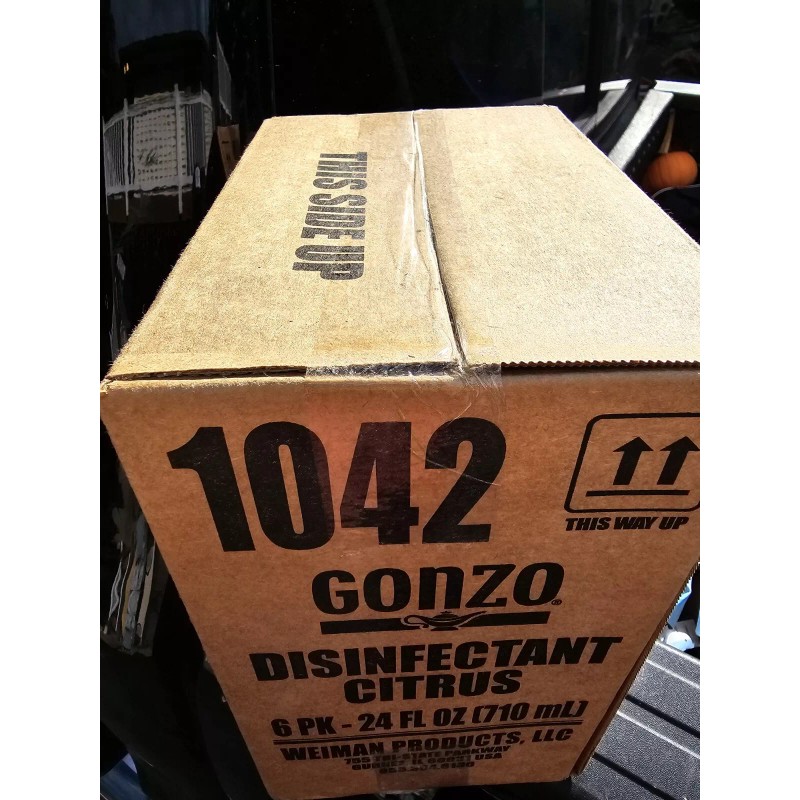 Gonzo CASE OF 6!! Gonzo CITRUS Disinfectant Deodorizer Multipurpose Cleaner