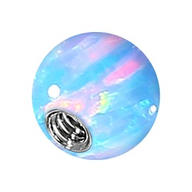 Piercingline® Synthetic Opal Screw Ball with Surgical Steel Thread