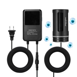 SainSmart XpertMatic Aquarium Sterilizer Light, 5W Mini Submersible Sanitizer with Timer Aquarium, Waterproof Lamp Cleaning Green and Algae for Fish Tank, Pond, Swimming Pool, Saltwater, Freshwater