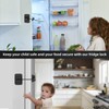 Refrigerator Lock - Upgraded Combination Lock for Kids' Safety, Black