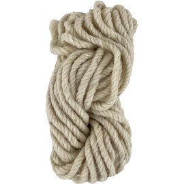 Sheep's Wool Tie Cord 10 m x 0.5 cm Natural White