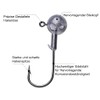 Goture Pack of 50 Fishing Hooks Jig Heads 1.5 g,