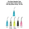 Dental Pre Bent Needle Tips 25 Ga./Blue, Etch