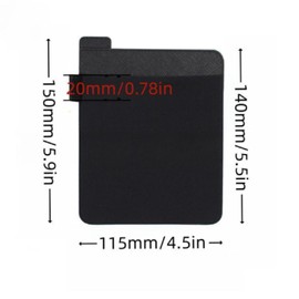 Sjhfsjrf Laptop Wireless Mouse Bag Tablet PC Sticky Card Pouch, Mouse Pouch, Stretchy Pouch, Portable Mouse Pouch,Sticky Mouse Stretch Pouch (Black)