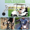 10L0L Golf Cart Bugle Horn, Retro Chrome Snail Air Horn