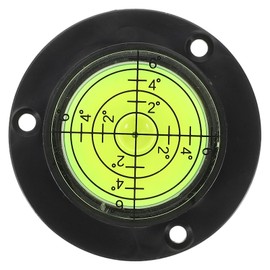 Angoily Spirit Level, Bubble Level Tool Level Type Bubble Motorhome Levelling Ramps Pocket Level Small Level Sets, Mini Tool Bubble Level with Base Horizontal Bubble Ruler Black Acrylic