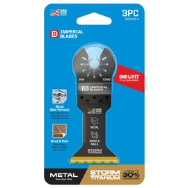 Imperial Blades IBOAT340-3 One Fit 1-3/4" Multi-Material Storm Titanium Metal/Wood Blade, 3PC