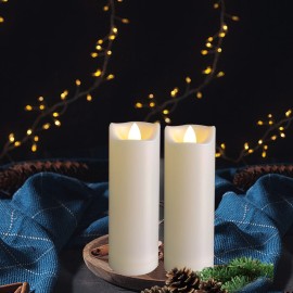 Candle Choice LED Battery Operated Candles 2"x6" Flickering Flameless Candles with Timer