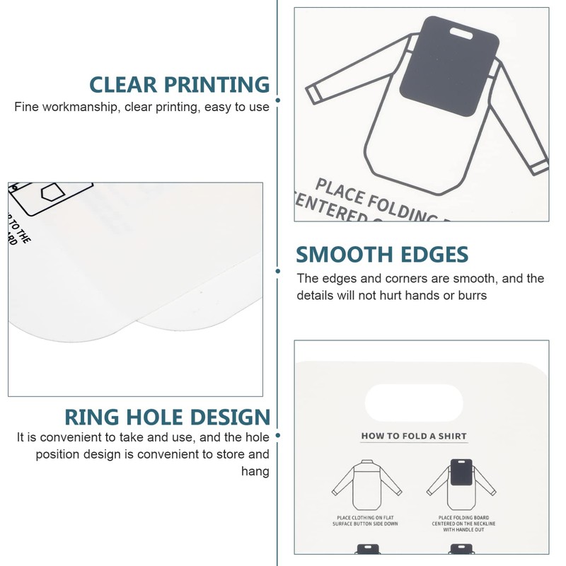 LIFKOME 2 Pcs Clothes Folding Board T Shirts Clothes Folder