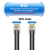 Jozzai RJ12 Phone Cable, 3.3FT 4Pack, 6P6C, Male to Male