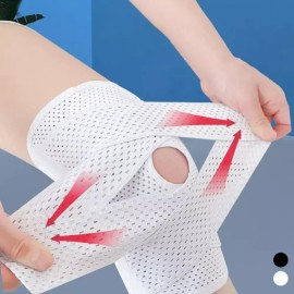 관절 헬스 보호대 스포츠 무릅보호대 스트랩 무릅보호대남성 등산 무릎 스포츠무 슬개골 Joint Support Sports Knee Protector Strap for Men Hiking and Sports Knee Protection [White]
