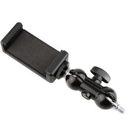 CAMVATE 360 Degree Swivel Ball Head Mount & Phonetrap Smartphone Holder for Cell Phone, Black