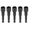 sourcing map 5pcs Magnetic Nut Driver 9mm Hex Drive Socket