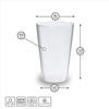 Silverkitchen Transparent Polypropylene Drinking Cups, Various Sizes, Plastic Cocktail Glasses,