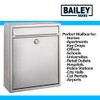 Modern Wall Mounted Locking Small Architectural Mailbox from Bailey Boxes