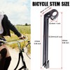 WEEROCK Bike Stem 25.4mm*22.2mm Aluminum Alloy and Steel Gooseneck Shape