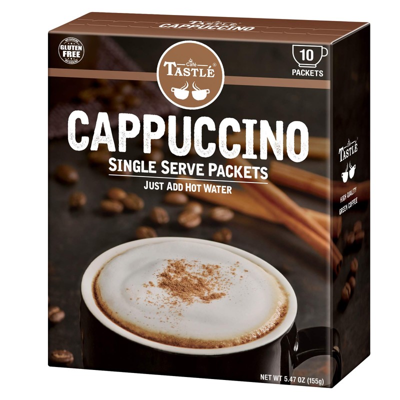Cafe Tastlé Single Serve Cappuccino Coffee, 10 Count