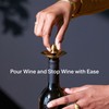 RBT Wine Pourer Stopper 360° Drip-Free Pouring, Low-Profile Stainless Steel