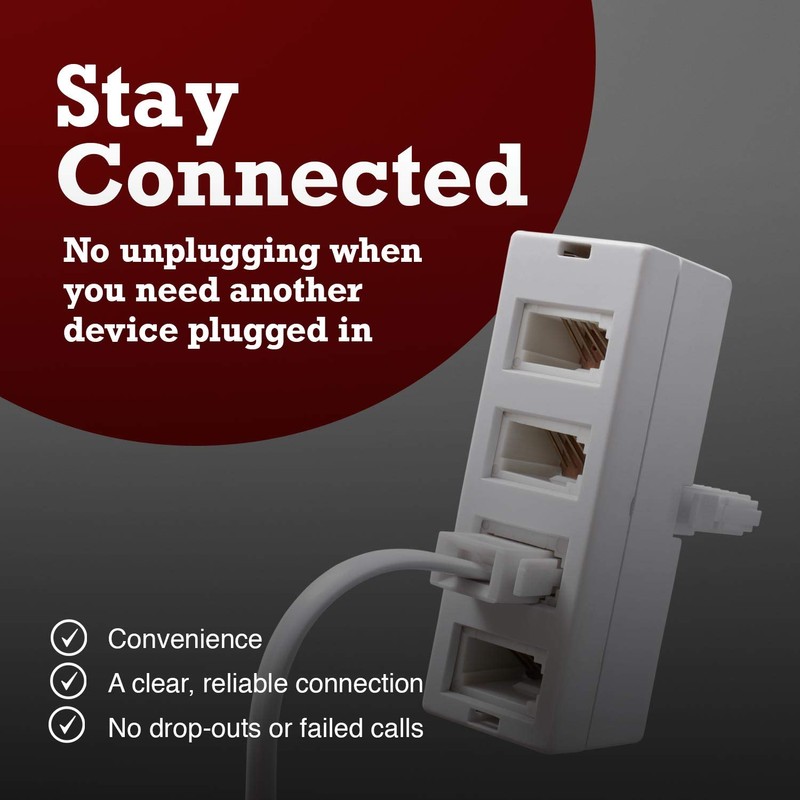 rhinocables BT Socket Adapter — Double 2-Way/Triple 3-Way/Quad 4-Way Splitter