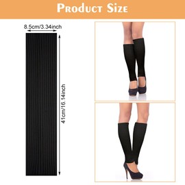 AUYAO Knitted Leg Warmers Women's Winter Leg Warmers Crochet Knitting Loose Leg Warmers Long Leg Warmers Gothic Punk Thermal Knitted JK Socks Legwarmers 90s Kawaii Crochet Cuffs Ballet Dance Students,