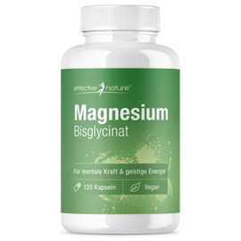 Magnesium Chelate - 120 Capsules for 1 Month - 300 mg Per Day Magnesium Bisglycinate - High Bioavailability - Vegan, Chelated Magnesium without Additives