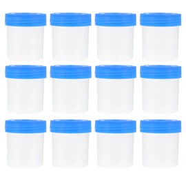 Baluue 40ml Sterile Specimen Cups, Urine Sample Cups Collection with Lids, Urine Sample Container for Laboratory Medical Use 25pcs
