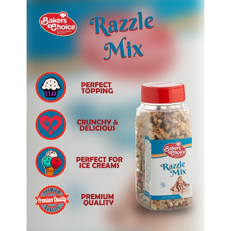 Razzle Crunch Topping - Chocolate, Caramel, Butterscotch and Nut Mix