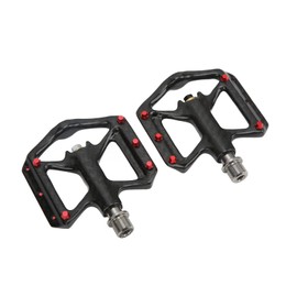 3 Bearings Pedale, 2Pcs Quick Release Carbon Fiber Bicycle Pedal with 9/16 Inch Screw Thread Axle for Most Mountain Bike, Road Bike and Bike