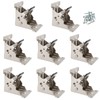 PINGEUI 8 PCS Foldable Support Bracket, 0-90 Degree Lock Extension
