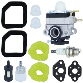 REMEDART HY26SST Carburetor Fits for Hyper Tough HY26SSTVNM HY27CSTVNM 25cc 26cc Weed Eater String Trimmer for Black Max BM25PHVNM BM26SS UT26SSL3VNM UT26CSL3 BM25SSAC with filters spark plug
