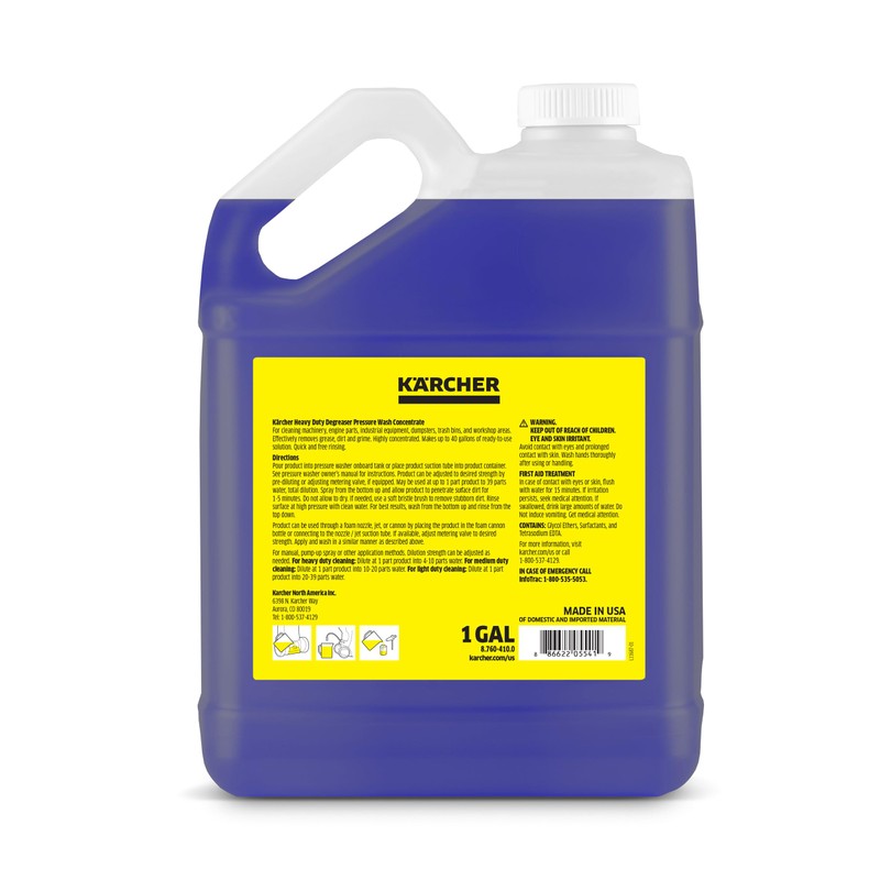 Kärcher Heavy Duty Degreaser, Removes Grease, Dirt, and Grime, Highly