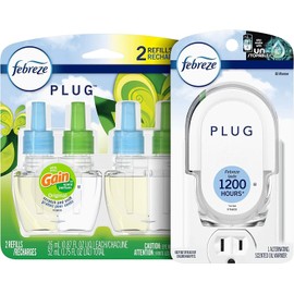 Febreze PLUG, Gain Original, Starter Kit & (2) .87 fl. oz. Refills