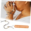 Operitacx 4 Sets Stilvolle Buddha-perlen Zähler Metallseil Material Praktisches Tasbih