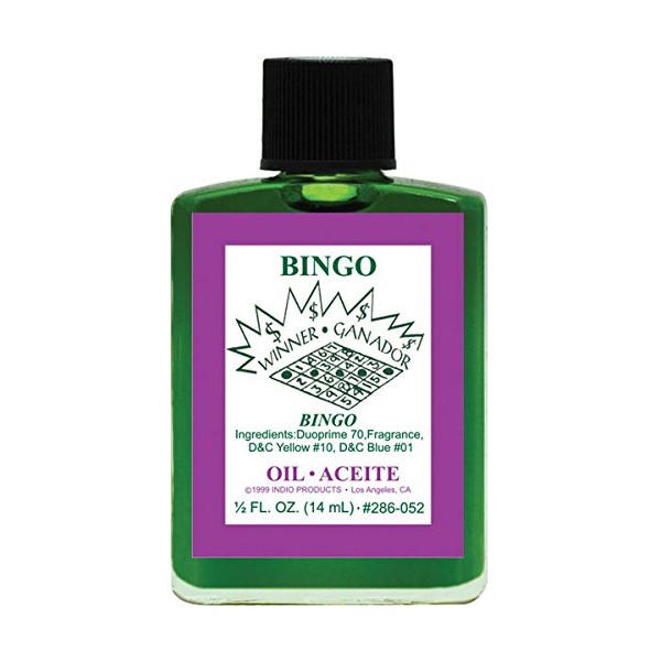 (1Pack) Indio Products Spiritual Anointing Oil- Bingo 1/2oz