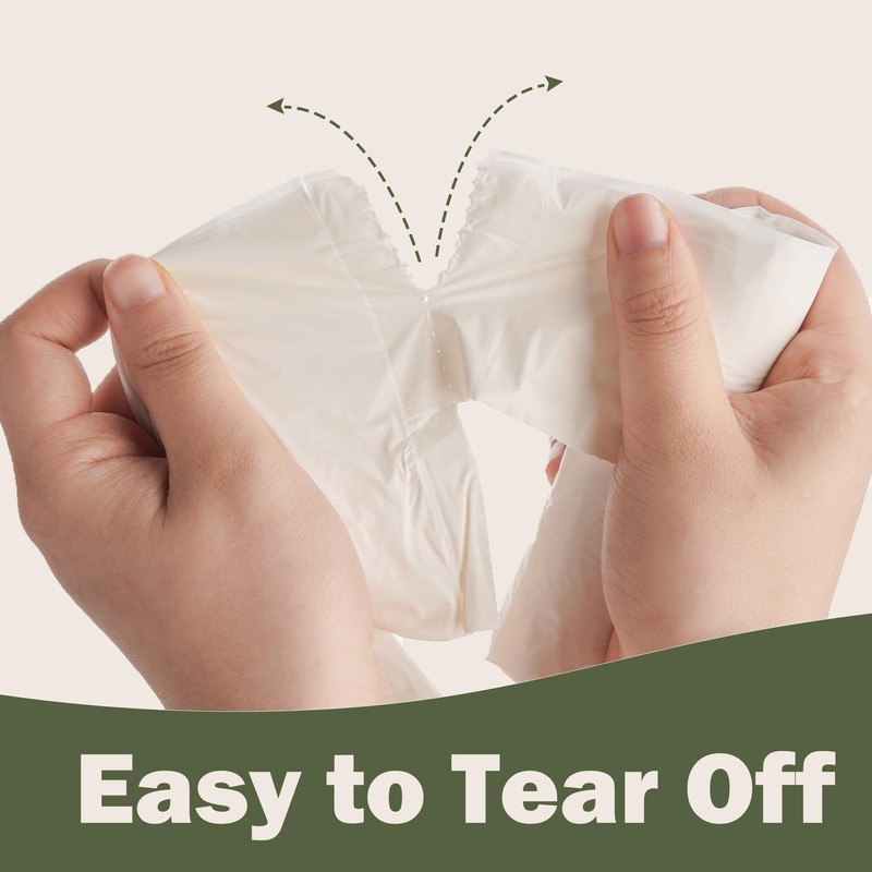 JENCENBIO Compostable Bin Liners with Carry Handle, 20 Litres, Extra