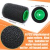 GlikCeil 6 Pcs 4 Inch Paint Roller with Foam Roller