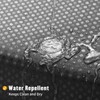 MitoVilla No Hooks Needed Black Ombre Waffle Shower Curtain Liner