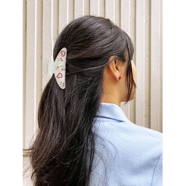 LILIE&WHITE LILIE&WHITE 1PC Red Heart And Cherry Hair Clips For Women Medium Size Hair Claws Clips Hair Accessories