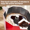 Aluminum Electric Moka Pot 5-6 Cup 270ml Express Coffee Maker