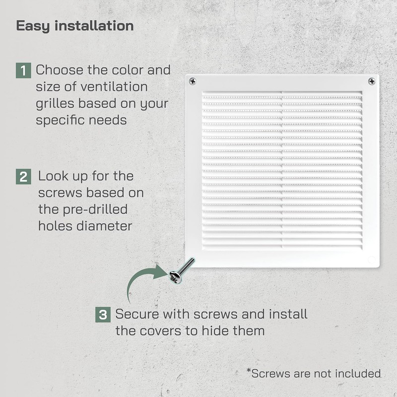 Vent Systems 8" x 8" Inch (Opening Dimensions) - Pack