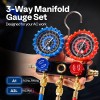AC Manifold Gauge Set 3 Way For R1234yf R404a R134a