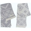 Bersuse 100% Cotton - Teotihuacan Turkish Towel - Silver Grey