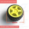 CHANCS DC Gear Motor 3-6V 1:48 1pcs Double Shaft for