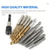 11Pcs Screw Extractor and Left Hand Drill Bits Set Included